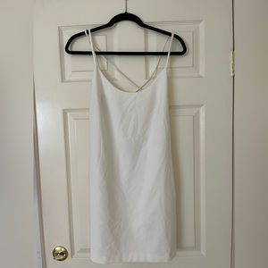 French Connection White Cross back Mini Dress